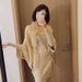 Fur collar cape cape large size knitted cardigan loose coat cape sweater_viptrois.com