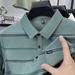 Men's Clothing Summer Casual Lapel Striped Real Pocket Short Sleeved Polo Shirt Middle Aged Men's Dad Wear Thin T Shirt Tops Men_viptrois.com