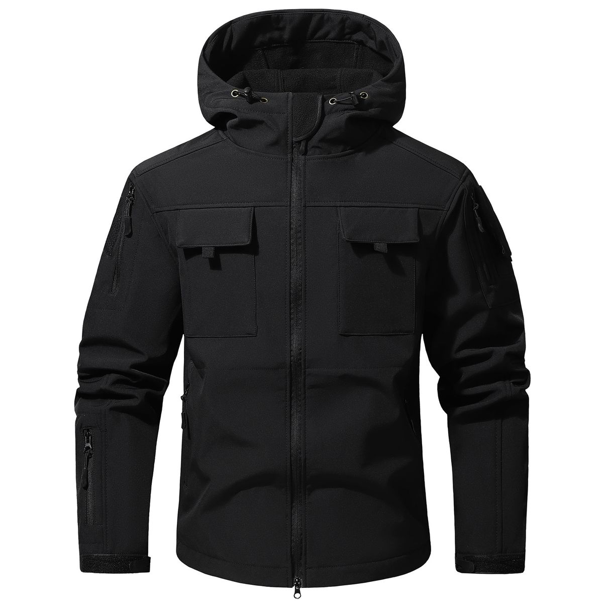 Soft Shell Jacket Top Men's Jacket Tooling Loose Functional Jacket Jacket Men's Camouflage Hooded_viptrois.com