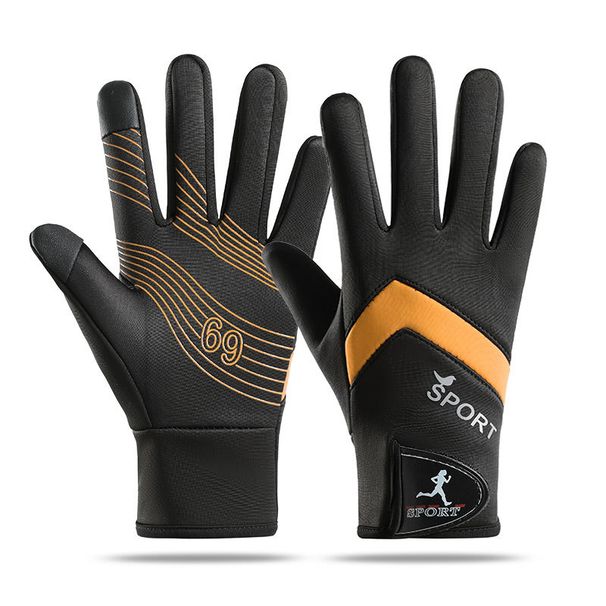 Cycling Gloves Autumn And Winter Motorcycle Riding Thick Warm Outdoor Mountaineering Non Slip Touch Screen Men And Women_viptrois.com