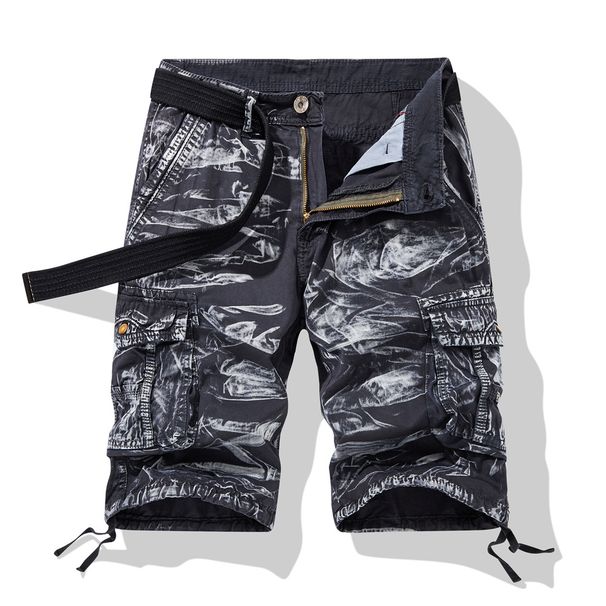 2026 High-quality Men's Summer Loose Casual Camouflage Workwear Shorts, Plus Size Multi Pocket Men's Five Inch Shorts_viptrois.com