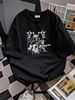 New Cat Band Shirt Cats Playing Guitar T-shirt Cotton Shirt AN438 Homme Fashion Unisex Top For Everyday Wear Graphic Soft Versatile Streetwear_viptrois.com