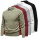 Pure 2025 Pullover Autumn Henley Stand Collar Snowflake Dot Design Men's Sweater Knitwear_viptrois.com