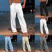 Men's Clothing Summer Beach Pants Front Pocket Solid Color Comfortable Breathable Casual Daily Vacation Basic Style_viptrois.com