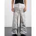 Men's Clothing High Street Style Distressed Denim Jeans Wide Leg Floor Length Slightly Flared Slimming Clean Fit Trendy Niche Design For Men And Women_viptrois.com