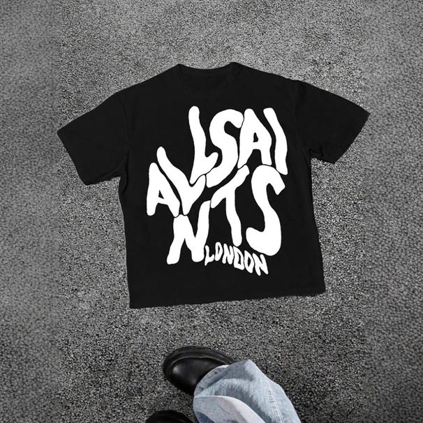 Men's Clothing Bold Graphic Print T-Shirt - Comfortable Loose Fit Casual Tee With Stylish Lettering For Men & Women (Black, S-XXL)_viptrois.com