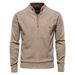 AIOPESON Argyle Solid Color Cardigan Men Casual Quality Zipper Cotton Winter Mens Sweaters Fashion Basic Cardigans For Men_viptrois.com