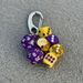 Original Purple Gold Handmade Dice String Lucky Pendant Couple Bag Pendant High Value Accessories Niche Keychain Pendant_viptrois.com