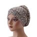 Floral & Leopard Print Chemo Cap – Soft Cotton Turban With Back Bun For Women Fashion Trends Hot-selling_viptrois.com