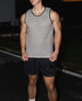 150kg Plus Size Men's Fashion Crochet Black And White Color Block Striped Tank Top Summer Basic Simple Versatile_viptrois.com