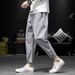 Men's Nine-Point Jogger Loose Fit 2025 New Summer Korean Style Trendy Versatile Sports Casual Long Pants For Men_viptrois.com