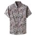 Large Men's Short Sleeved Fat Guy, Summer Thin Digital Printed Shirt, Fat, Plus Size, Slightly Elastic Trend_viptrois.com
