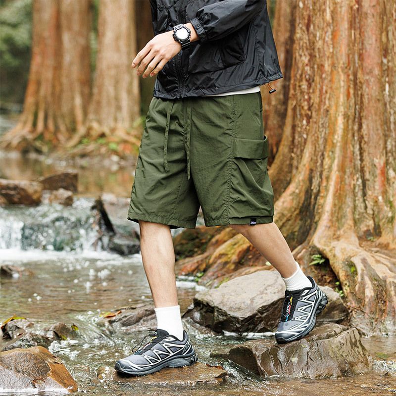 Men's Clothing Outdoor Mountain Casual Pants Men's Summer Quick Drying Breathable Mountaineering Shorts Loose Straight Overalls Thin_viptrois.com