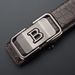 Men's Belts New Men's Toothless Automatic Buckle Belt Top Layer Cowhide Fashion Simple Letter Buckle Belt Men's Casual Belt_viptrois.com