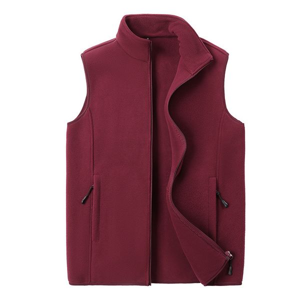 Men's Clothing Spring And Autumn Polar Fleece Vest Men's Outer Wear Loose Large Size Fleece Jacket Outdoor Sports Vest Waistcoat Men_viptrois.com