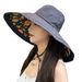 18CM Oversized Brim With A Double-sided Fisherman For Women's Summer Korean Version Sunshade, UV Protection, And Sun Hat_viptrois.com
