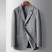Men's Clothing autumn and winter handmade wool single western middle aged and young people solid color business double sided suit jacket_viptrois.com