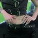 Small and versatile colored diamond Y2K decorative PU subculture Gothic dark style punk skirt pants belt_viptrois.com
