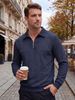 K New Outdoor Casual Collar Half Zipper Hoodie Long Sleeve Men's Wear_viptrois.com