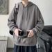 Autumn Winter New Hooded Loose Casual Top Solid Color Pullover Men Youth Fleece Sweatshirt Trendy_viptrois.com