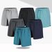 Men's Quick-Dry Elastic Shorts - Lightweight Breathable Casual Sports Beach Pants With Drawstring Waist, Loose Fit (Sizes M-6XL, Black/Blue/Gray)_viptrois.com