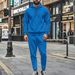 Men's Waffle-Knit Half-Zip Hoodie & Jogger Set – Breathable Lightweight Loungewear (S-XXXL, 5 Colors)_viptrois.com