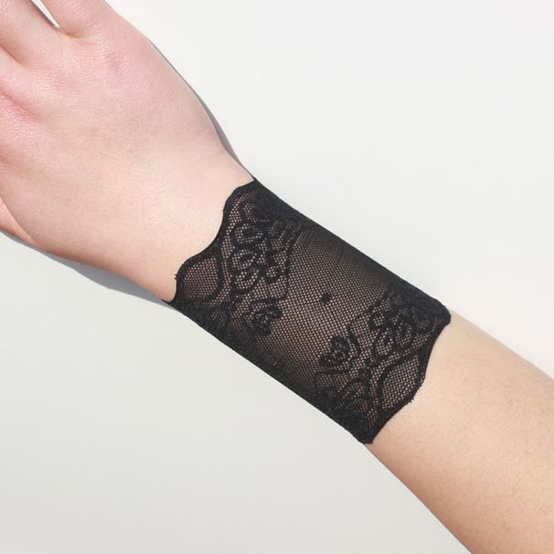 Spring Summer Women Scar Lace Guard Tattoo Sun Protection Arm Sleeves Sunshade Bride Wrist Cover_viptrois.com