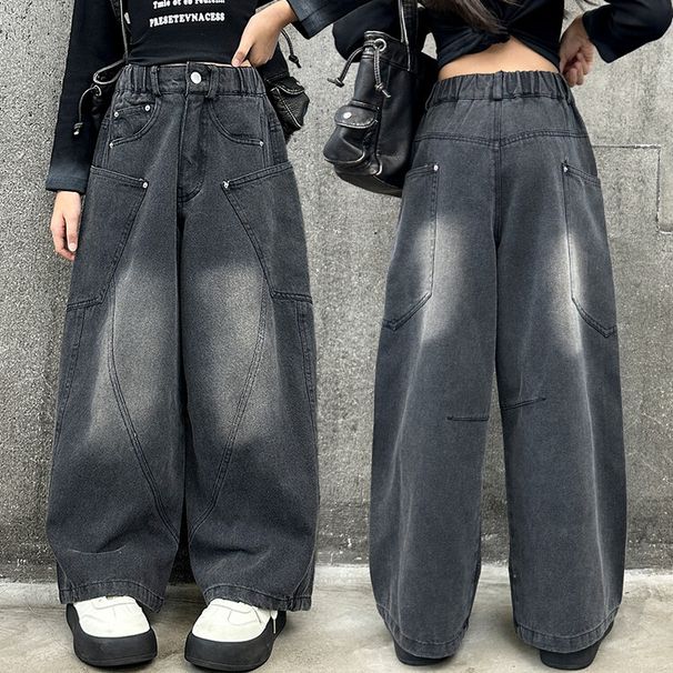 Girls Jeans Machete Pants New Children's Miscellaneous European And American Jeans_viptrois.com