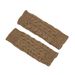 Unisex Wool half finger gloves writing play mobile phone couple short cuff twist knit warm fingertip_viptrois.com