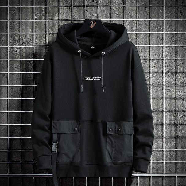 Men's Clothing Sweater suit spring and autumn sports casual trousers two piece suit trendy fat loose workwear large size men's jacket_viptrois.com