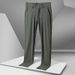 Men's Clothing High End Four Proof Ice Silk Pants Men's Summer New Thin Slim Straight Drape Casual Trousers_viptrois.com