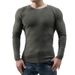 Loom Foreign Trade Cross-Border European And American Autumn New Round Neck Pullover Sweater Long Sleeve Men's Knitted_viptrois.com