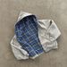 European And American Plaid Splicing Two Wearing Hoodies Y2k Retro Casual Plaid Sweater Loose Versatile Top Tide_viptrois.com