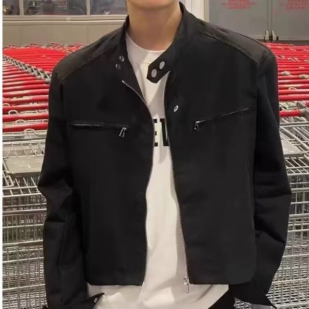 2025 Spring Autumn Korean Version Outerwear Men High Street Brand Harajuku Style Cool And Trendy Loose Jacket_viptrois.com
