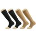 Outdoor sports pressure socks black and white fashion men's and women's running stretch open-toe compression socks_viptrois.com