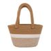 Women's Handle Bags Pink Tweed Hand-held Cotton Thread Woven Bag, Fresh And Light Hand-carried Women's Bag, Vacation Beach Bag, Storage Bag_viptrois.com