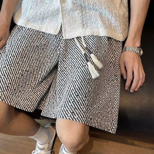 Men's Clothing Summer Thin Trendy Casual Pants Breathable Shorts_viptrois.com