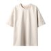 Men's Clothing New Men's Two Open Solid Color Light Plate Suede Loose Round Neck Pullover Short Sleeved T Shirt_viptrois.com