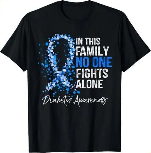 T-shirtt-shirtin This Family No One 2026 Fights Alone Shirt Diabe_viptrois.com