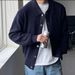 Nordmann Autumn Winter Thickened Sweater Jacket For Men, Solid Color, Loose Fit, Stylish And Casual Lazy Knitted Cardigan, Unisex_viptrois.com