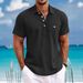 Men's Hawaiian Short Sleeve Beach Shirt Cross Border Lapel Men's Shirt_viptrois.com