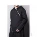 Dark Aesthetic Men's Hooded Zip-Up Sweatshirt With Asymmetrical Design, Fleece-Lined, Oversized Fit, Streetwear Fashion_viptrois.com
