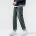 High Elasticity Jeans Men's Small Feet Loose Retro Washed Trendy Brand Harlan Pants Large Size Middle Waist Youth Control Price 108 Eight Barrels_viptrois.com