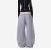 Vintage American Alphabet Print Scimitar Sweatpants Men's Trend Sports Jazz Dance Street Loose Drape Wide Leg Pants_viptrois.com