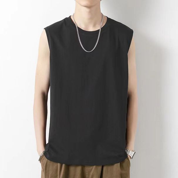 Men's Vest Tank Top Spring Summer American Style Fitness Clothing Inner Layer Sports Quick-Dry Sleeveless T-S Base_viptrois.com