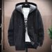 Men's Fleece-Lined Hooded Sweater Jacket - Winter Warm Pullover With Soft Touch For Casual Outfit (Available In 5 Colors & Sizes)_viptrois.com