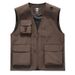 Premium Logo Embroidered Work Vest For Men - Waterproof Outdoor Advertising Jacket, Breathable Corporate Uniform Vest, Adjustable Fit For All Seasons_viptrois.com