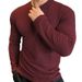 Men's Fashion Sweater Knitted Pullover Simple Bottom T Shirt_viptrois.com