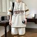 Casual Sports Men's Plus Size Summer Short Sleeve T-Shirt Shorts Cool Stylish Outfit Complete Set_viptrois.com