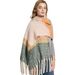 Unisex Shawl Autumn and winter woven thick thick tassel color matching ring yarn scarf_viptrois.com
